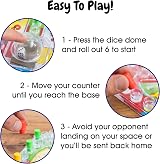 Toyrific Complete Traditional Family Board Game with Pegs and Dice Roller view 6
