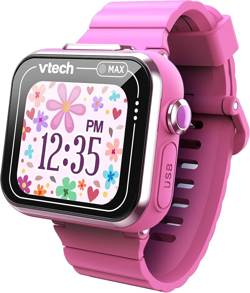 VTech KidiZoom Smart Watch Max Kids Pink - 1.69" Touchscreen, Dual Camera, Games