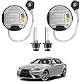 2pcs Xenon HID Headlight Ballast with Igniter & D4S Bulb for Lexus GS LX RX 350 450h 570,for Toyota Avalon Camry Sienna Venza,Replaces OE 8596708020 8110775020 8596775020,Ballast Control Module