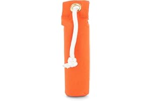 SportDOG Canvas Dummies - Hunting Dog Training Tool - Game Scent Absorber - Water-Ready Bumper - Durable Field Dummy - Weighted Toy - Puppy Size - 2.25" W X 8.5" L - Orange