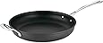Cuisinart Contour Hard Anodized 12-Inch Open Skillet with Helper Handle,Black