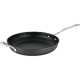 Cuisinart Contour Hard Anodized 12-Inch Open Skillet with Helper Handle,Black
