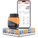EXTRACTME OBD2 Scanner Bluetooth with AI Assistant &amp; No Subscription App | 4 System Car and Truck Diagnostic Tool for Android &amp; iOS, Read &amp; Clear 200000+ Fault Code for Engine, ABS, SRS, Transmission