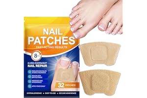 RUDUWU Toenail Treatment Extra Strength-8-Hrs Overnight Nail Repair,ingrown toenail treatment,Strengthens Brittle Nails,Improves Texture & Thickening Hypoallergenic Easy 32 Patch