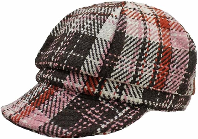 plaid newsboy hat