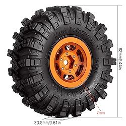INJORA 1.0 Tires Crawler Mud Terrain Tires for
