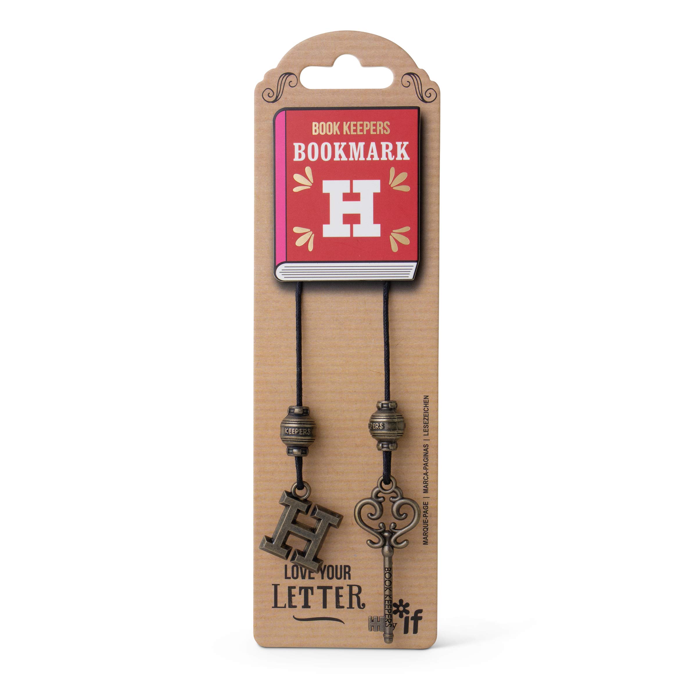 IF Book Keepers Personalised Bookmark - Letter H