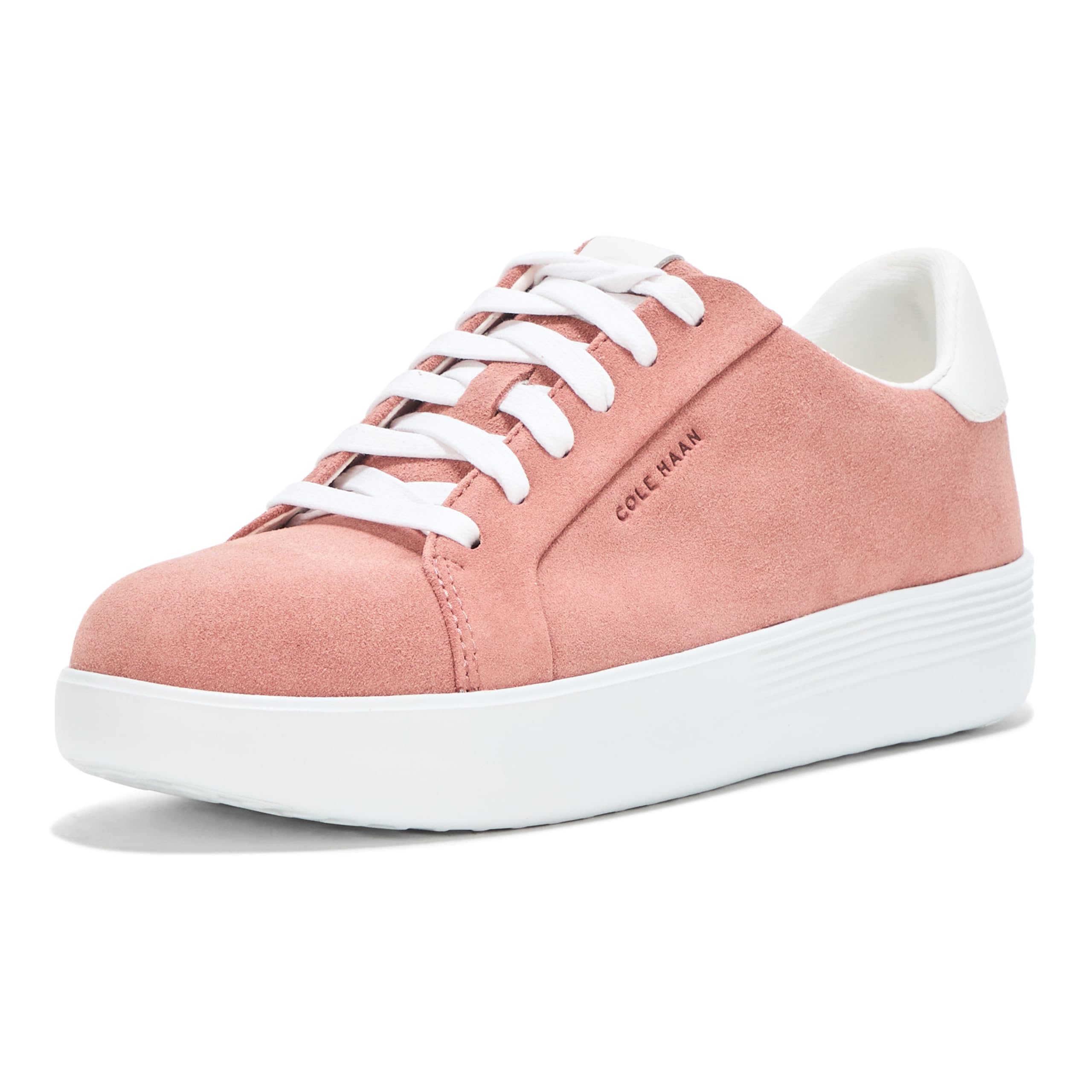 Cole Haan Womens Grand Crosscourt Joy Platform Sneaker, Rouge Suede/White, 8-C US
