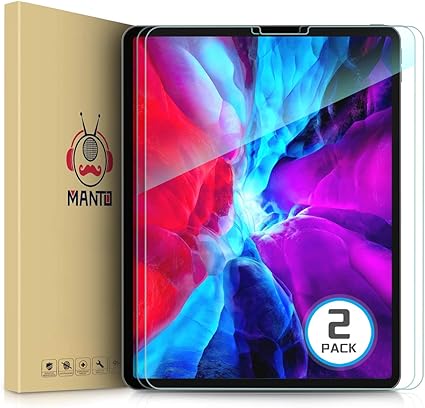Amazon Com Manto 2 Pack Screen Protector For Ipad Pro 12 9 Inch Ultra Clear Edge To Edge Protection Premium Tempered Glass Film For Ipad Pro 12 9 2018 2020 Model