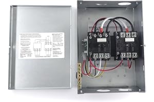 QHHR 50 Amp Transfer Switch Automatic Transfer Switch for RV, Speedboats 120/240 VAC, 50 Amp, Automatic Transfer Relay Switch