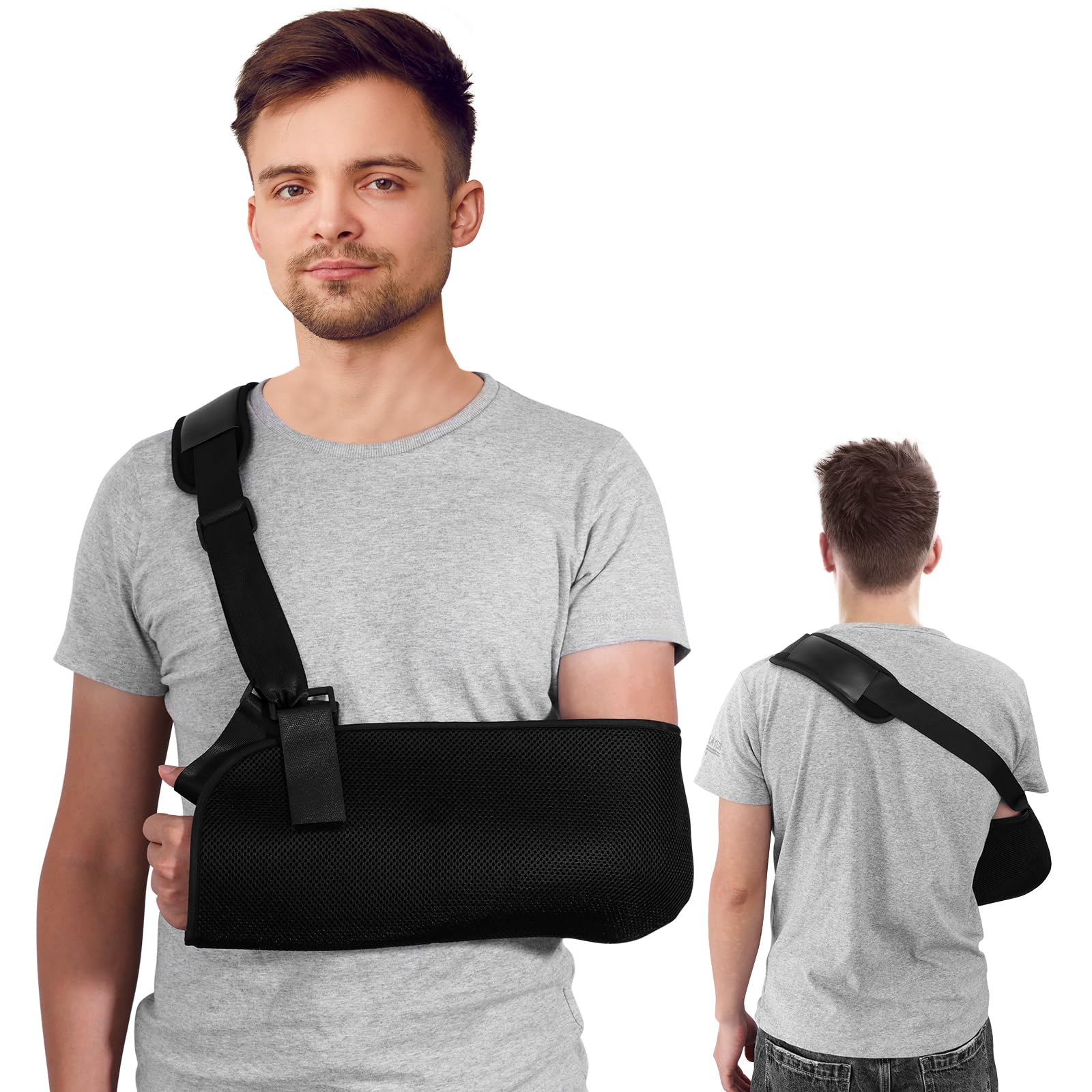 Healifty Arm Sling Adjustable Shoulder Immobilizer Wrist Elbow Support Brace for Broken and Fractured Bones
