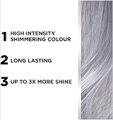 L'Oréal Colorista Permanent Gel Hair Dye Silver Grey Long-Lasting Shine view 4