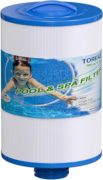 TOREAD Replacement Spa Filter PWW50P3 6CH-940 1.5in SAE Thread 50 Sq Ft