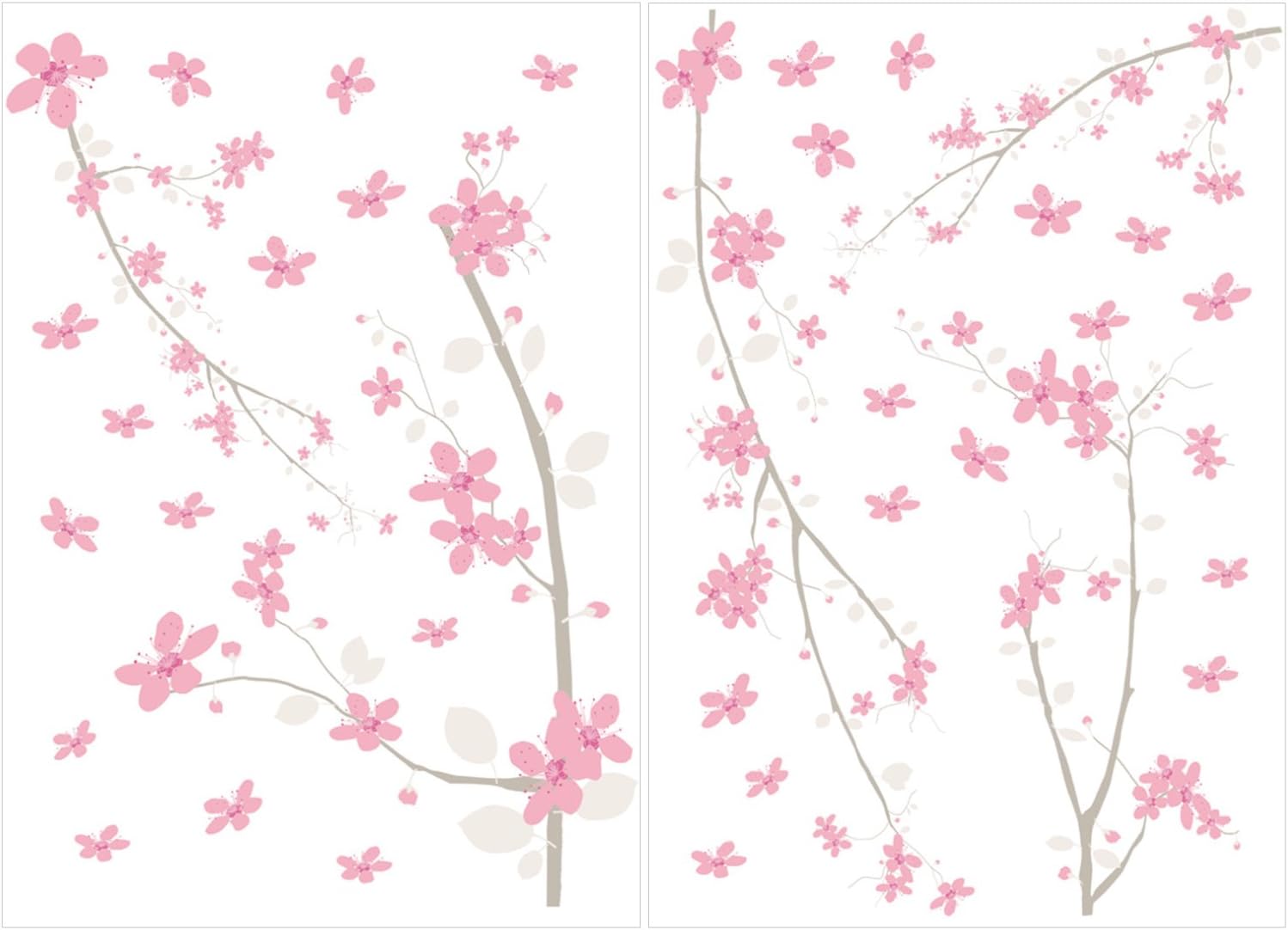 Stickers fleurs cerisier rose