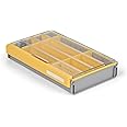 Plano Edge Flex 3700M Tackle Storage | Premium Tackle Organization with Rust Prevention | Includes 38 Flex dividers, yellow/gray