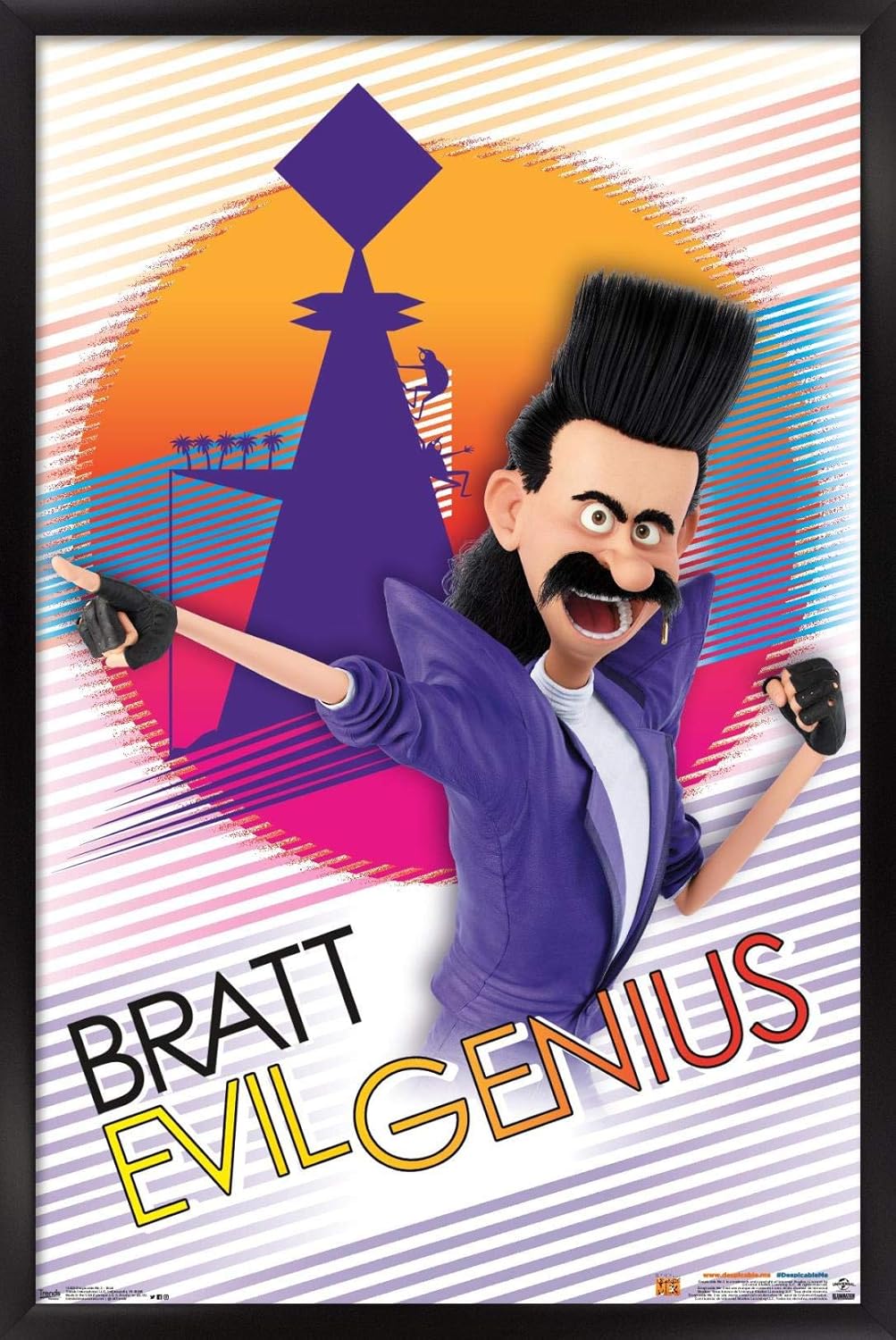 Trends International Wall Poster Illumination Despicable Me 3 - Bratt, 24.25