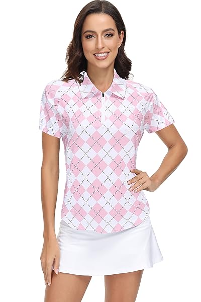 TRENDIMAX WOMEN’S 2 PACK SHORT SLEEVE GOLF POLO SHIRTS LIGHTWEIGHT QUICK DRY ATHLETIC SUMMER SPORT TOPS