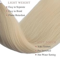 Boho Curly Hair for Braiding 4 Packs 26 Inch Blonde