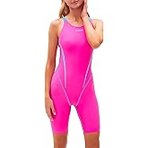 Womens Athletic Kneeskins One Piece Swimsuit Competition Training Swimsuits Sporty Swimwear for Race