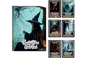 ZHQGYN Haunted Echoes Oracle Tarot Cards, Oracle Cards for Beginners, Unlocking The Secrets of The Future, Suitable for Personal Growth, Healing, and Understanding Life Goals