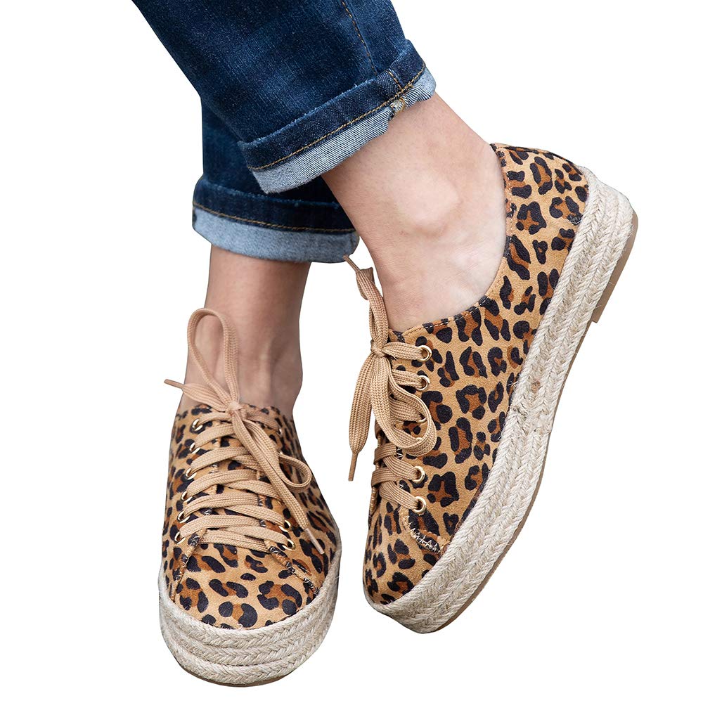 LAICIGO Women's Sneaker Casual Fashion Loafer Slip-On Espadrille Flat Canvas Shoes - Image 3
