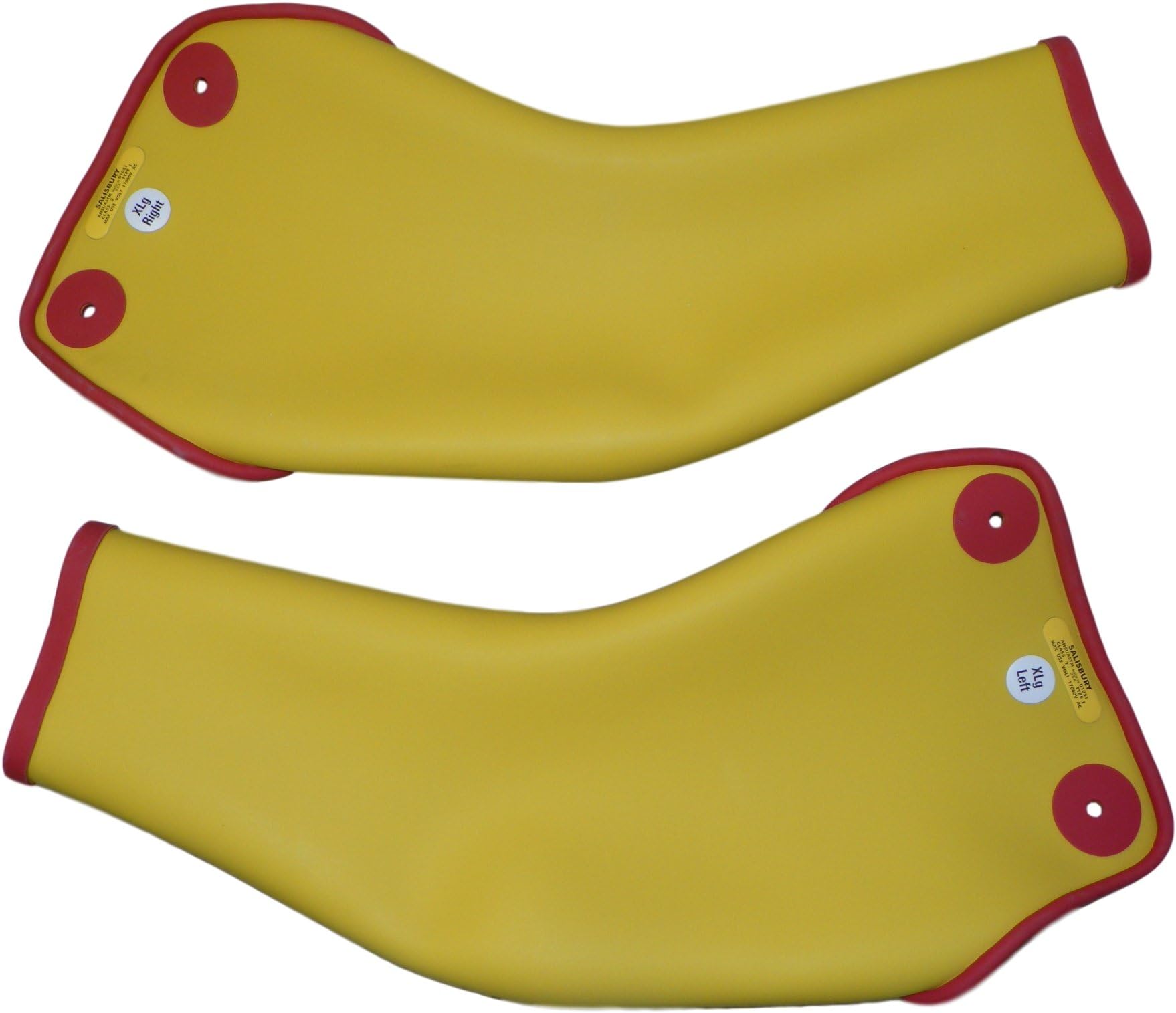 Salisbury D2XLRY-EC-27 Sleeve Dipped Class 2 Type Red/Yellow Extra Curved Elbow