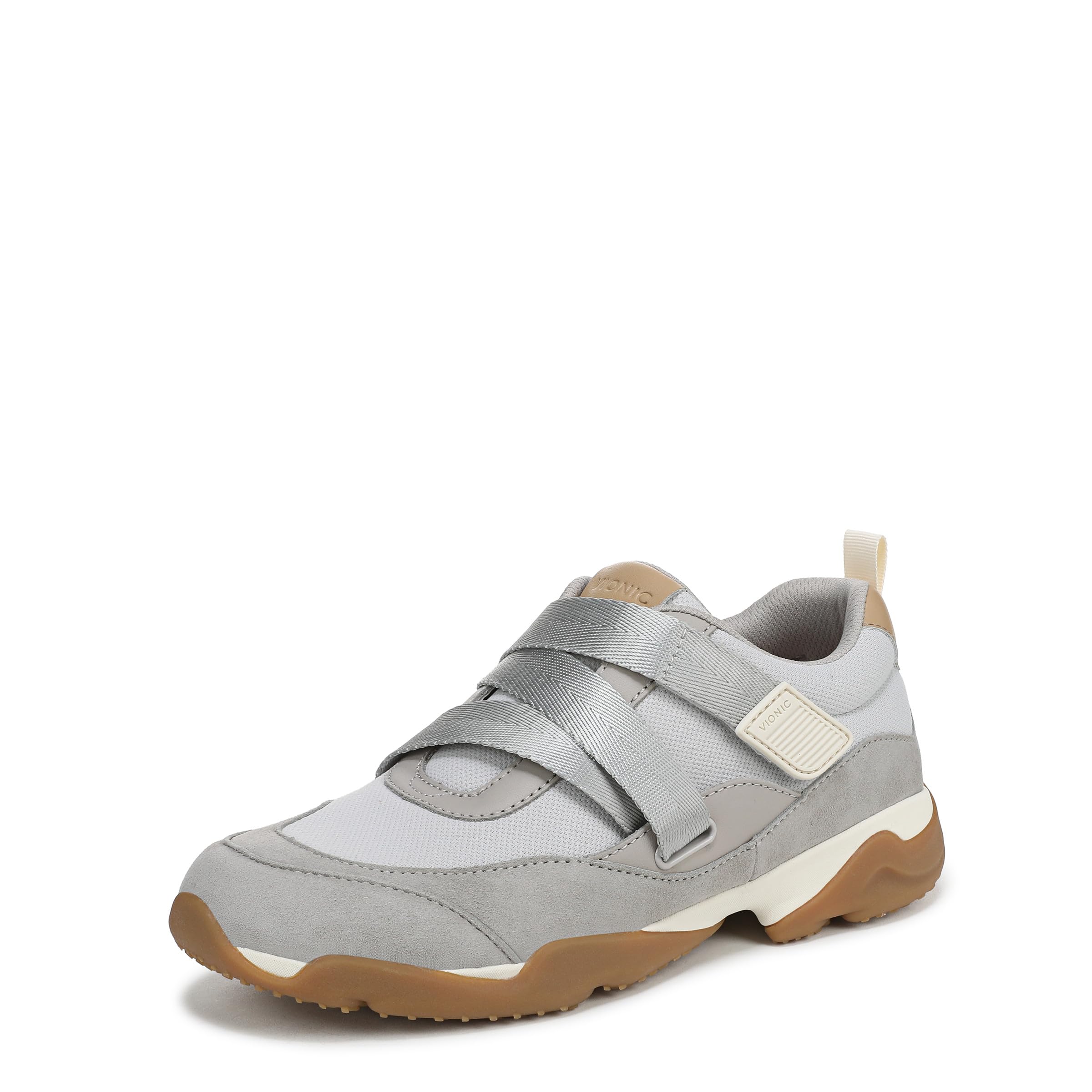 Vionic Women’s Walk Slim Gia Sneaker Vapor Grey Suede/Leather