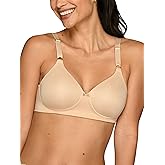 Vanity Fair Women's Full Coverage Beauty Back Smoothing Bra, 4-Way Stretch Fabric, Lightly Lined Cups up to DD