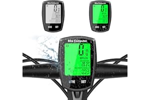 DONDOFLA Bike Computer and Bicycle Odometer Wireless MPH KM/H Bike Speedometer with Automatic Wake-Up Cycling Speed Tracker Display & Single Mileage & Multi-Functions & Calories Statistics Accessories