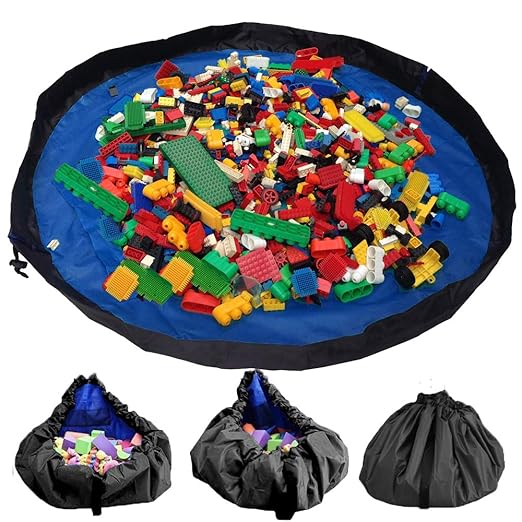 LZ Toy Storage Bag 60 inch(150cm) Children Play Mat Large Portable Tidy