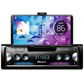 Pioneer SPH-10BT 1-Din Smart Sync Car Stereo with Bluetooth | Smart Sync Receiver, Phone Mount, Color Change, USB, 50W x 4 Output, 13-Band EQ, AM/FM, Front/Rear/SW Selectable RCA Preout