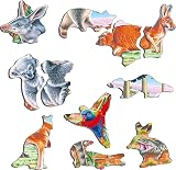 Larsen FH45 Australia Fauna 60 Piece Jigsaw Puzzle Tray Frame Figure Pieces view 8