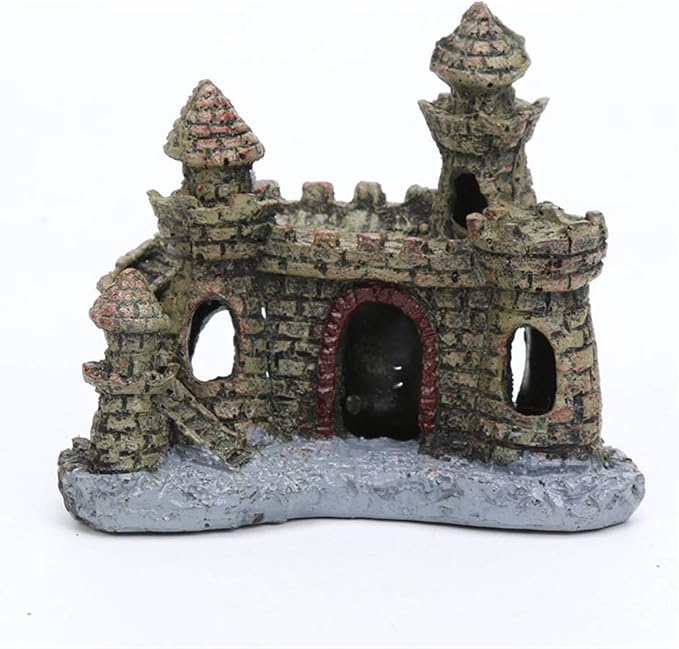 Resin Castle Aquarium Decoration Ancient True Castle Fish Tank