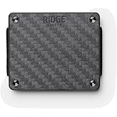 The Ridge Wallet For Men - LITE - The Minimalist Wallet, Smaller - Holds up to 8 Cards, RFID Protection, Sleek, Compact and Lightweight Card Holder - Carbon Fiber 3k