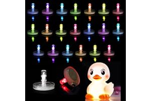 AKLOPE Light Up Duck Plugs,7 Colors Car LED Lights Jeep Duck Holder, Light Up Your Duck and Car，Holder for Car Dash, Duck Holder Mount for Car Lover Car Dashboard Decorations(Excluding Rubber Duck) (4)