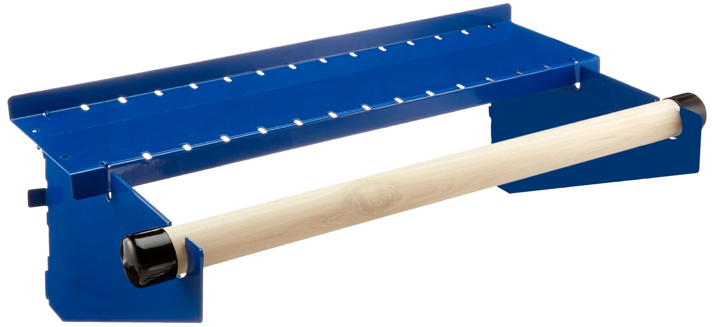 Wall Control Paper Towel Holder and Dowel Rod Pegboard Shelf Assembly Pegboard and Slotted Tool Board - Blue