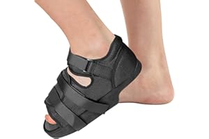 Shuyan Jiao Heel Wedge Healing Shoe Post Op Shoes Lightweight Heel Relief Medical Orthopedic Foot Brace Off-loading Shoes for Heel or Ankle Pain Ulcerations Feet Wounds for Men and Women (Medium)