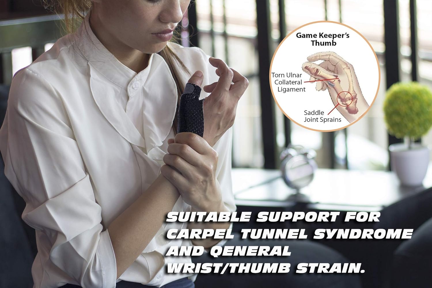 DR.welland Reversible Thumb & Wrist Stabilizer splint for BlackBerry Thumb, Trigger Finger, Pain Relief, Arthritis, Tendonitis, Sprained and Carpal Tunnel Supporting, Lightweight and Breathable: Industrial & Scientific