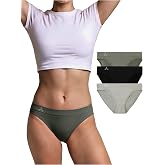 Balanced Tech Women's 3 Pack Seamless Low Rise Bikini Panties