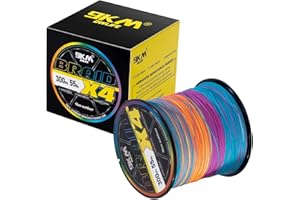 9KM DWLIFE Braided Fishing Line 8LB-120LB Dyneema Fishing Line, Zero Stretch & Anti-Bite Coating for Freshwater/Saltwater Fishing 4/8 Strands