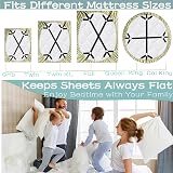 Tanxan Adjustable Bed Sheet Clips, Heavy Duty 2 Pcs Set, Secure Fit view 3