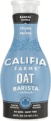 Califia Farms - Oat Barista Blend Oat Milk, 48 Oz, Dairy Free, Plant Based, Vegan, Gluten Free, Non GMO, High Calcium, Milk F