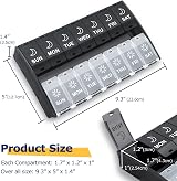 Yaklim Large 7 Day Pill Box 2 Times Daily 14 Day XL Weekly Organizer view 8