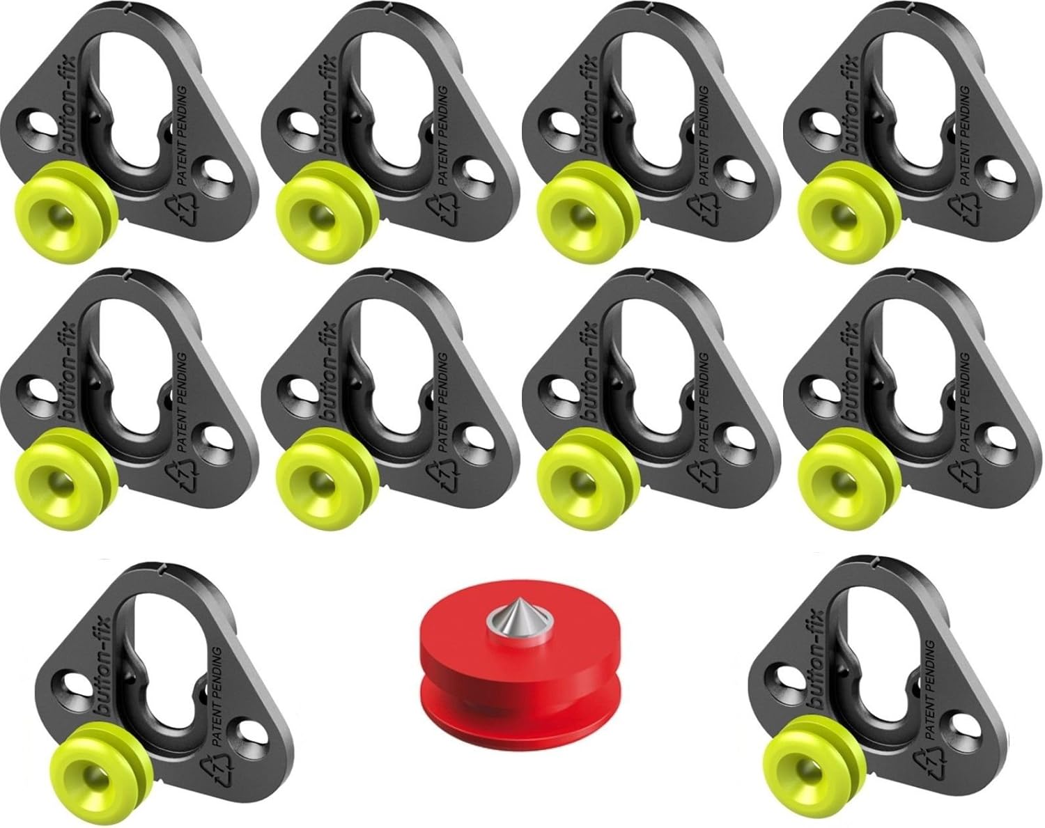 Kit Di Fissaggio A Bottone Type 1 - 12 Pezzi Per Montaggio Pannelli Paralleli A Filo - Foto 3