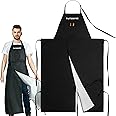 Potterhyme Reusable Full Coverage Waterproof Pottery Apron Split Leg - 100% Lined Polyester Apron For Men & Women - For Ceramic Wheel Throwing, Woodturning, Painting, and Clay or Tattoo Artists