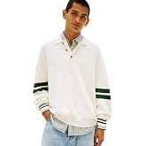 Tommy Jeans Men's Long Sleeve Cotton Knit Color Block Polo