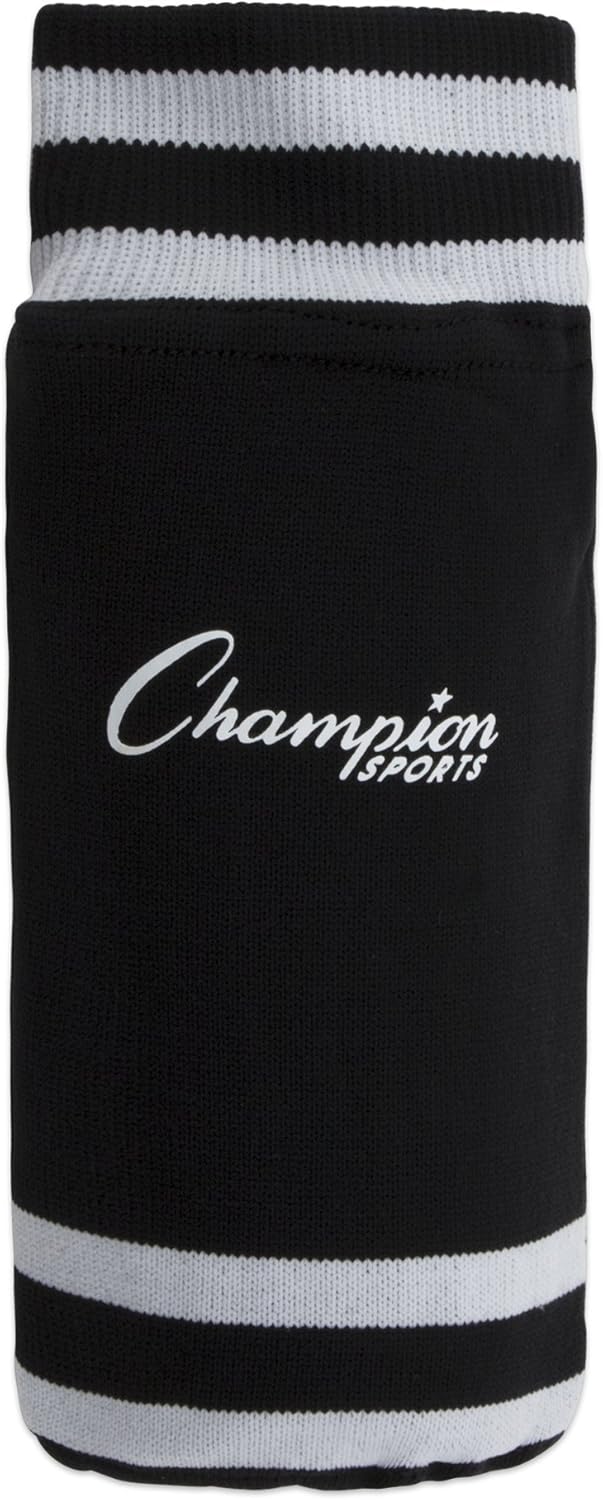 Champion Sports SL4B Youth Sock Style Soccer Shin Guards - Ages 4-6, Black, Small : Soccer Shin Guards : Clothing