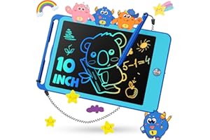 TEKFUN Kids Toys for 3+ Years Old Boys Girls Toddler, 10inch LCD Writing Tablet Erasable Drawing Tablet Writing Pads, Kids Travel Learning Toys Boys Girls Birthday Gifts Age 3 4 5 6 7 (Blue)