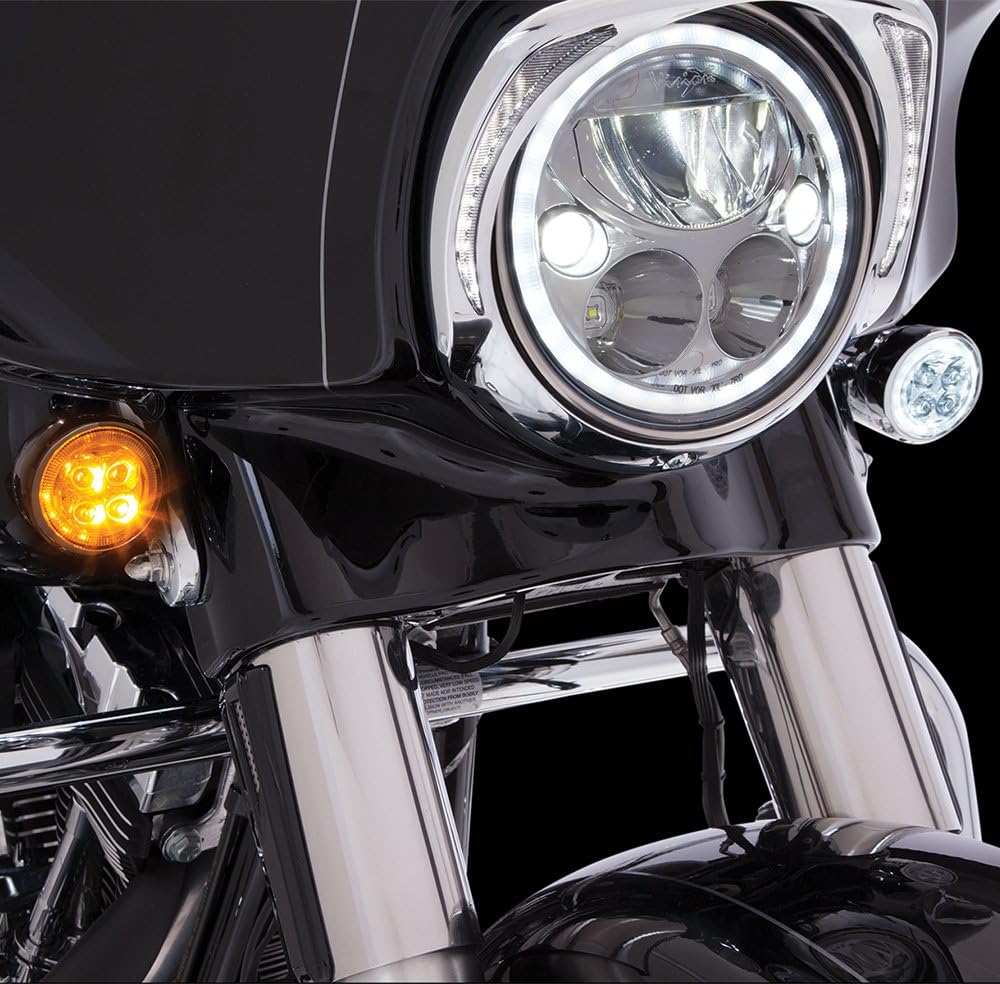 Fang Front LED Signal Light Inserts (Chrome)