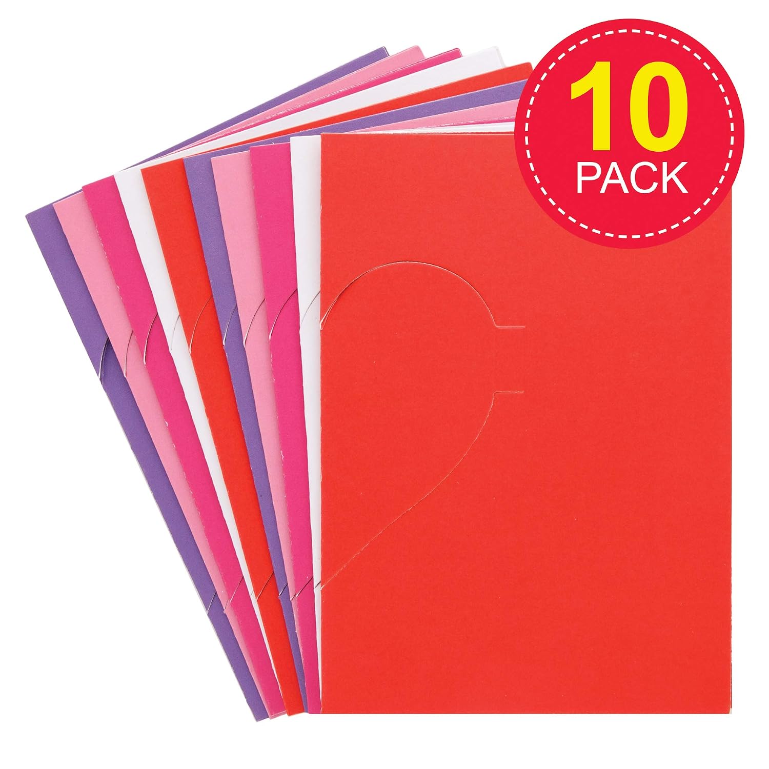 Baker Ross AX693 Heart Cards, Pack of 10, Great for Arts and Crafts for Kids to Decorate for Mother's Day, Valentine’s Day - Image 3